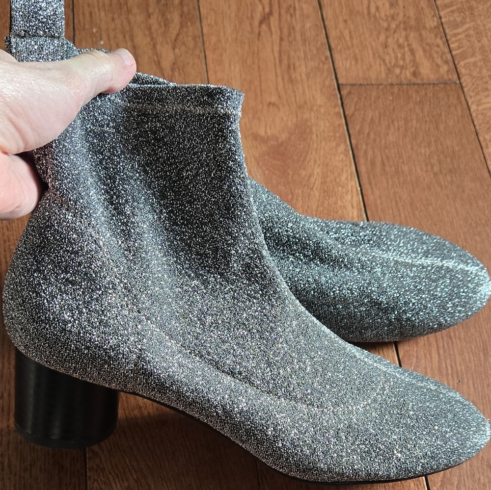 Zara sparkly sock boots